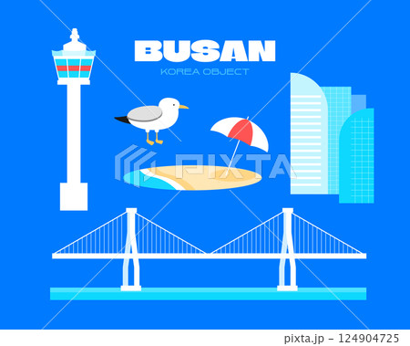 Korea City Travel Landmark Object Korea City Travel Landmark Object 124904725