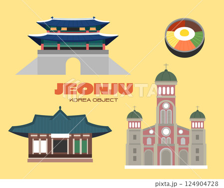 Korea City Travel Landmark Object 124904728