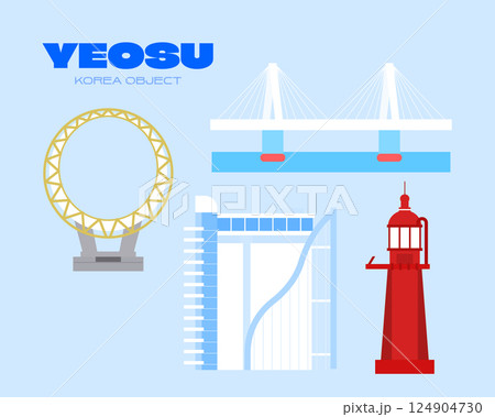 Korea City Travel Landmark Object Korea City Travel Landmark Object 124904730