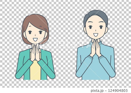 男人和女人牽著手 124904803