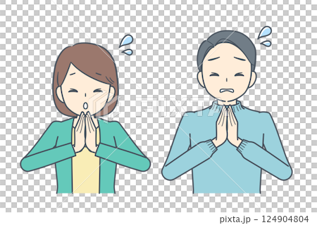 男人和女人道歉 124904804