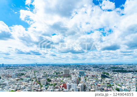【東京都】三軒茶屋から見下ろす都市風景 124904855