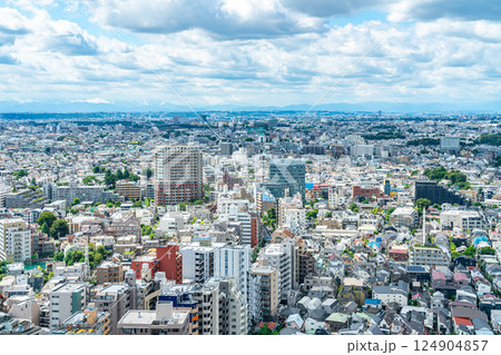 【東京都】三軒茶屋から見下ろす都市風景 【東京都】三軒茶屋から見下ろす都市風景 124904857
