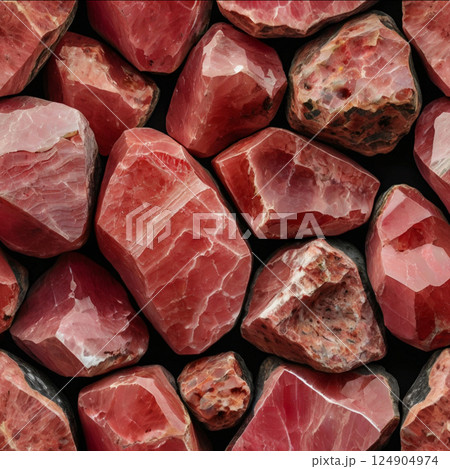 たくさんのインカローズの原石 たくさんのインカローズの原石 124904974
