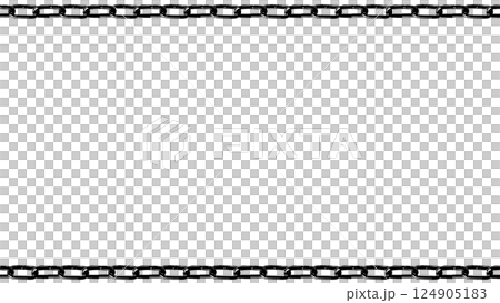 Simple monochrome chain frame 124905183
