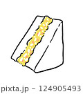 たまごサンド かわいい 124905493