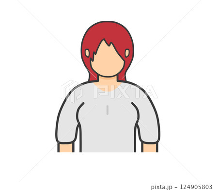 赤い髪の女性 赤い髪の女性 124905803