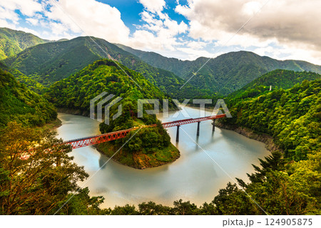 奥大井湖上駅　奥大井レインボーブリッジ 124905875