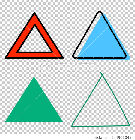 Triangle vector material set Triangle vector material set 124906045