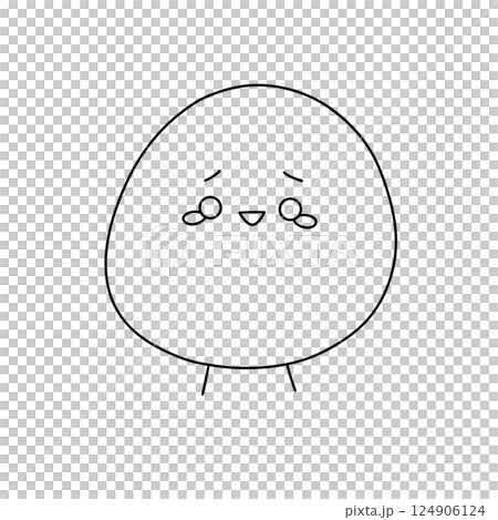 A sad looking cartoon character with a tear in its eye A sad looking cartoon character with a tear in its eye 124906124