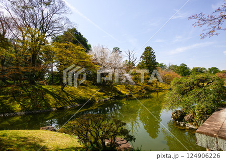 京都仙洞御所　北池　女院御所の池 124906226