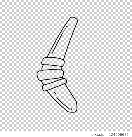 A stick with a circle on it A stick with a circle on it 124906685