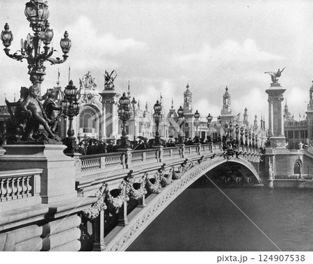 1900年　パリ万博　アレクサンドル3世橋 124907538