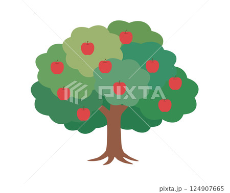 りんごの木のイラスト 124907665
