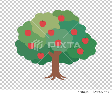 りんごの木のイラスト 124907665