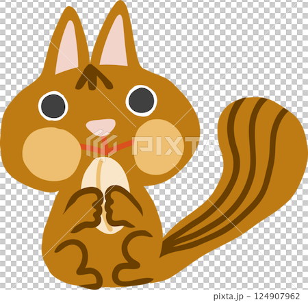 Chipmunk eating peanuts Chipmunk eating peanuts 124907962