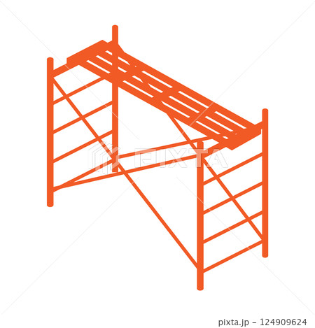 Scaffolding icon vector Scaffolding icon vector 124909624