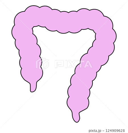 intestine simple icon vector 124909628
