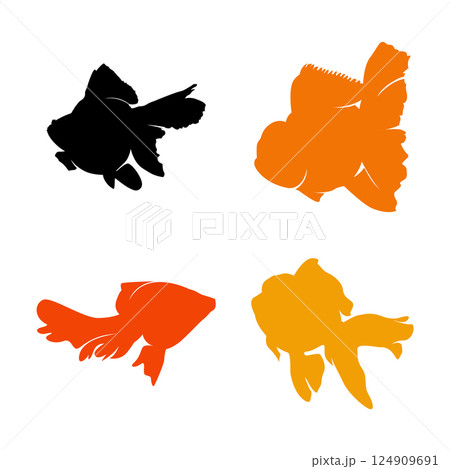 goldfish icon vector goldfish icon vector 124909691