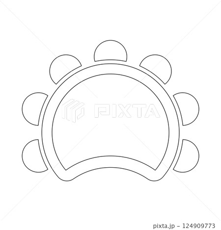 tambourine icon traditional musical instruments vector tambourine icon traditional musical instruments vector 124909773