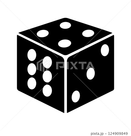 casino dice icon vector casino dice icon vector 124909849