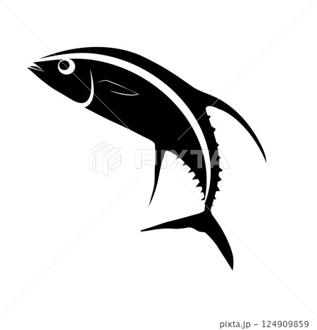 tuna fish icon vector tuna fish icon vector 124909859