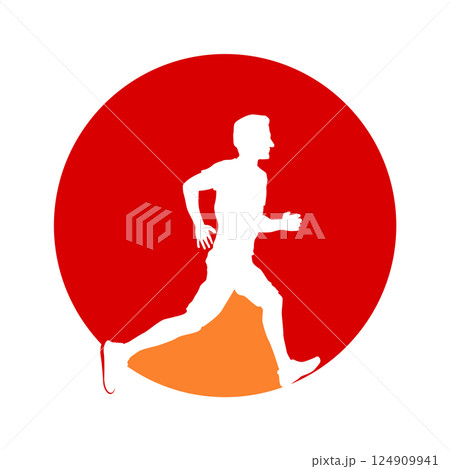 running man icon vector running man icon vector 124909941