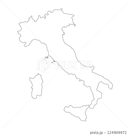 italy country map icon vector 124909972