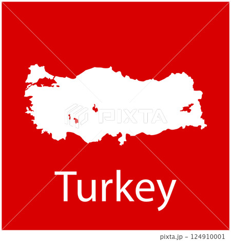 turkey map icon vector background turkey map icon vector background 124910001