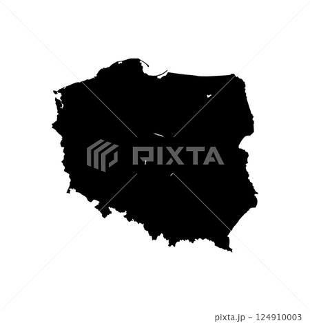 poland map icon vector 124910003