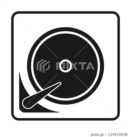 Hard Disk Drive, Hardware HDD Storage icon vector 124910036