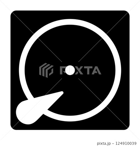 Hard Disk Drive, Hardware HDD Storage icon vector 124910039
