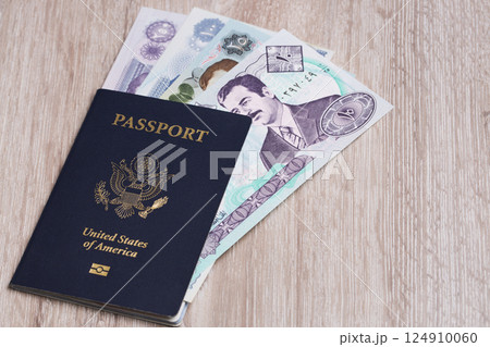 American passport with Iraqi  money 124910060