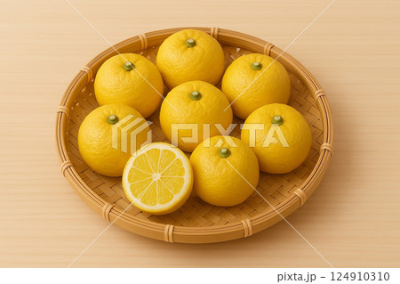採れたてのユズ 124910310