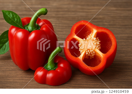 赤色のパプリカ 124910459