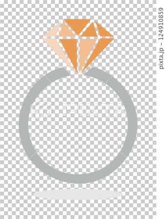 Jewelry ring illustration 124910859