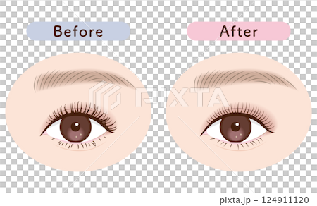 From Hijiki eyelashes to the ideal volume, one-eye type | Before and after eyelash material 124911120