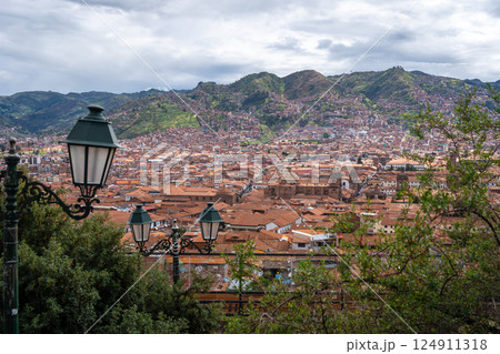 Panoramic View of Cusco, Peru, Surrounded by Andean Mountains Panoramic View of Cusco, Peru, Surrounded by Andean Mountains 124911318