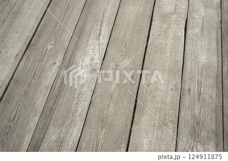 Texture of wooden gray planks close-up Texture of wooden gray planks close-up 124911875