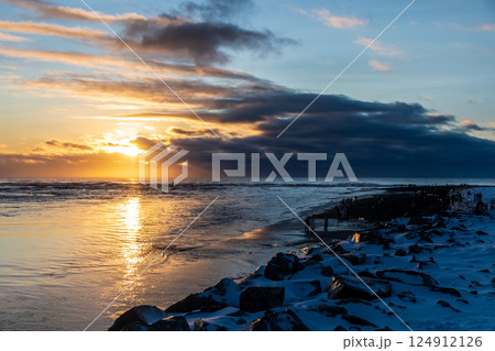 Reflections on Diamond Beach, Iceland Reflections on Diamond Beach, Iceland 124912126