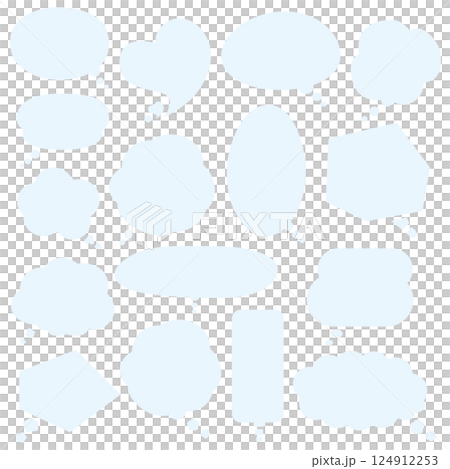 簡單思維語音泡泡設定淺藍色 124912253