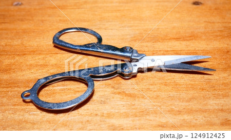 a small stainless steel scissor a small stainless steel scissor 124912425