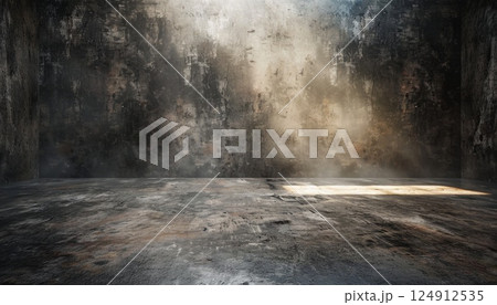 A room in the shade with a bright background A room in the shade with a bright background 124912535