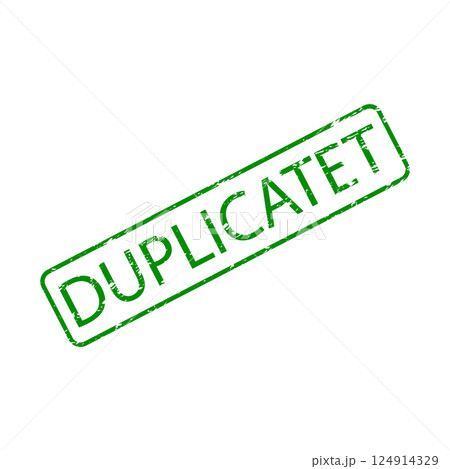 Duplicated rubber stamp for paperwork, validation, product and embossed 124914329