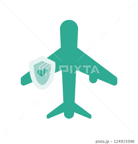 A minimalistic symbol reflecting the essence of the flight safety A minimalistic symbol reflecting the essence of the flight safety 124915096