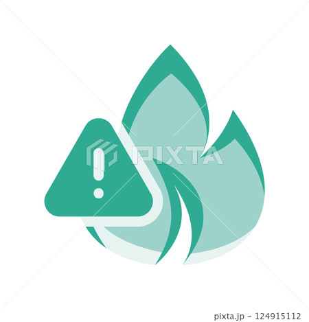 A minimalistic symbol reflecting the essence of the flammable 124915112