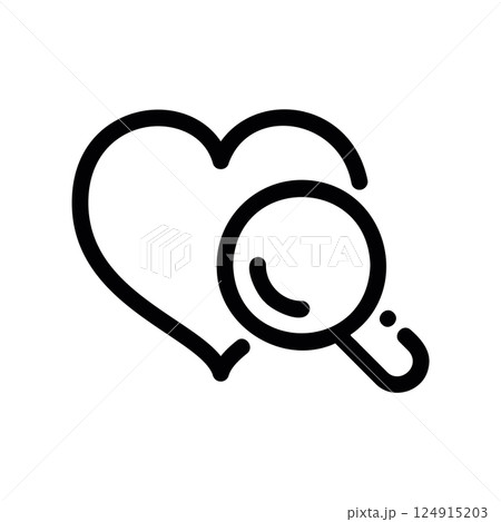 A minimal symbol representing a subject Quest for a Beloved 124915203