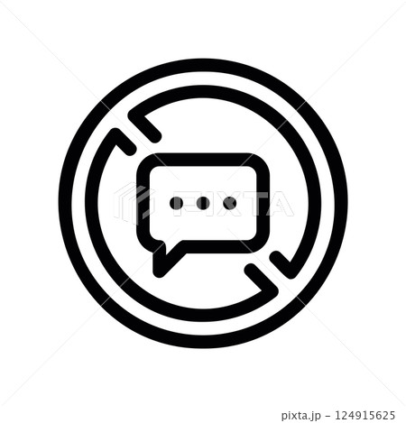 A clean pictogram focused on a topic Chat history A clean pictogram focused on a topic Chat history 124915625