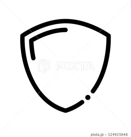 A clean pictogram focused on a topic Hold up a shield 124915648