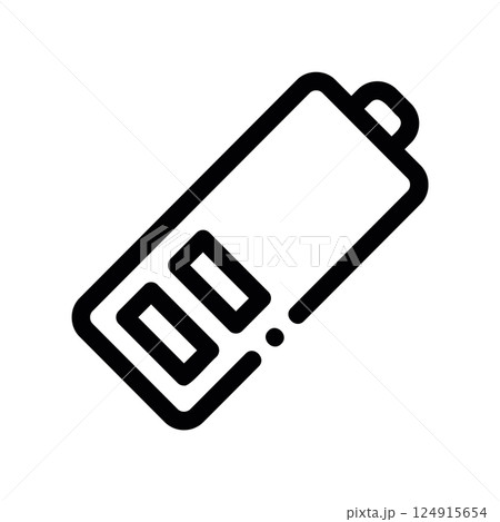 A clean pictogram focused on a topic battery 124915654